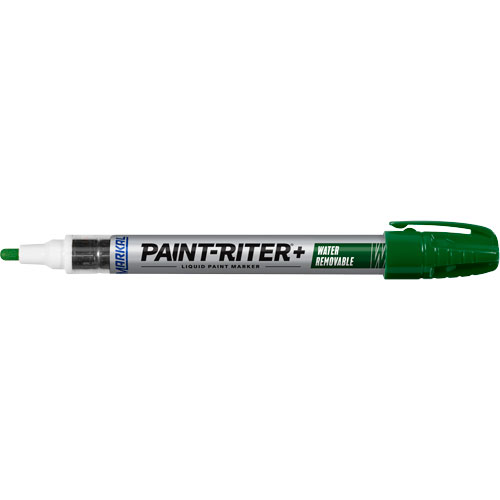 Marqueur &agrave; la peinture nettoyable &agrave; l'eau Paint-Riter+, Liquide, Vert Superchem Industries