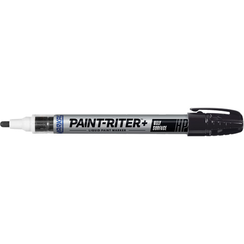 Paint-Riter&reg; + Oily Surface Marker, Liquid, Black Superchem Industries