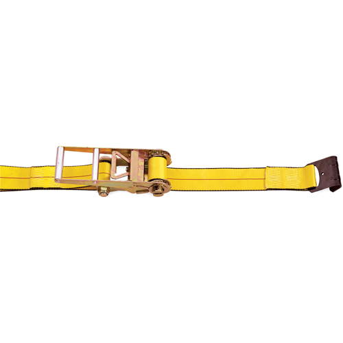 Tendeurs d'arrimage &agrave; cliquet, Crochet plat, 3" , 30' , Charge d'utilisation max. 5400 lb (2450 kg) Superchem Industries