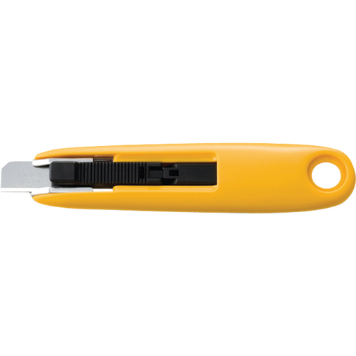 Compact Self-Retracting Safety Knife, 11 mm, Carbon Steel, Plastic Handle Superchem Industries