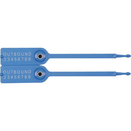 Gemini&reg; Tote Seals, 7-1/4", Plastic, Pull-Through Superchem Industries