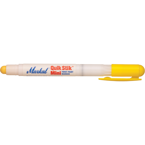 Mini marqueur de peinture Quik Stik, B&acirc;ton plein, Jaune Superchem Industries
