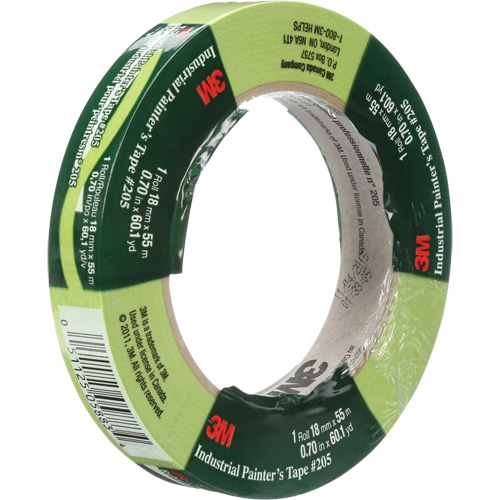 Industrial Painter's Tape 205, 18 mm (3/4") x 55 m (180'), Green Superchem Industries
