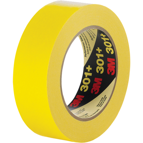 301+ Performance Masking Tape, 12 mm (1/2") x 54.8 m (180'), Yellow Superchem Industries