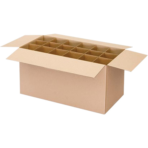 Aerosol Can Shipper Box, 12-1/4" L x 9-3/16" W x 10-5/16" H, Flute C Superchem Industries