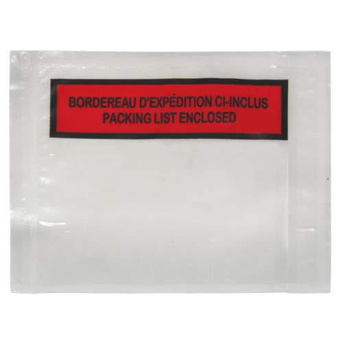 Packing List Envelope, 4-1/2" L x 5-1/2" W, Backloading Style Superchem Industries