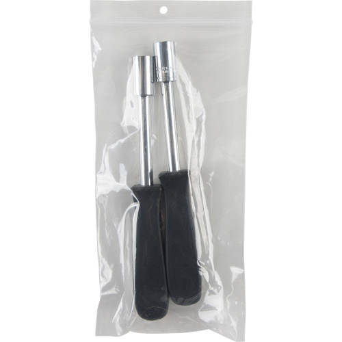 Sacs en poly, Refermable, 8" x 4", 2 mils Superchem Industries