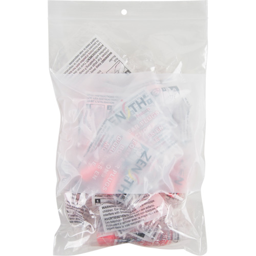 Sacs en poly avec espace inscriptible blanc, Refermable, 9" x 6", 2 mils Superchem Industries