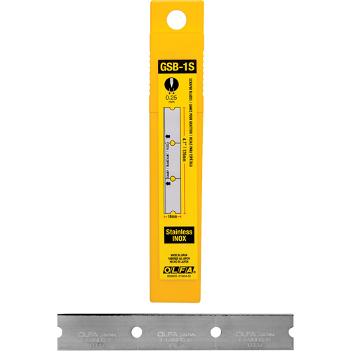 Glass Scraper Replacement Blades, Single Style Superchem Industries