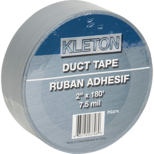 Utility Grade Duct Tape, 7.5 mils, Silver, 50 mm (2") x 55 m (180') Superchem Industries