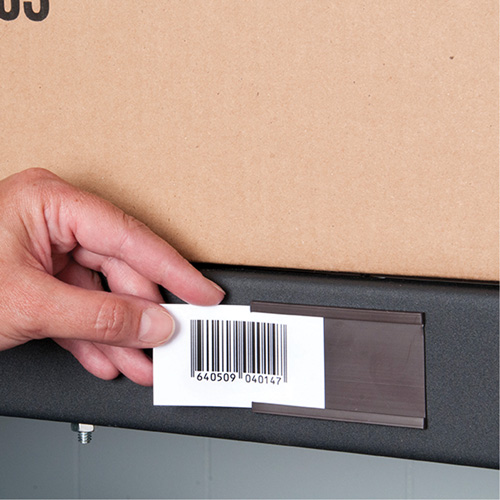 Card Holder, Magnetic, 600" L x 2" W Superchem Industries