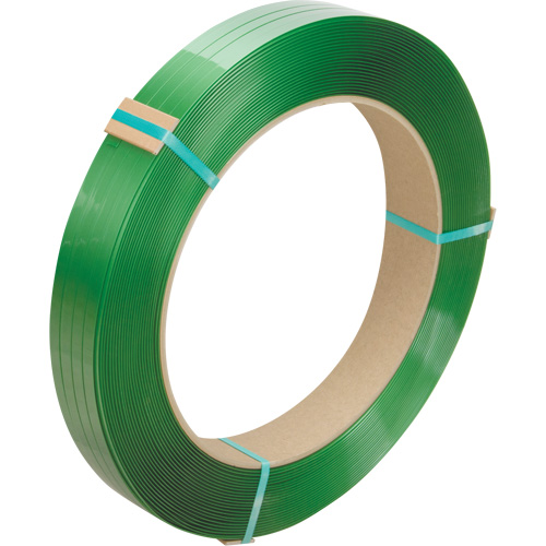 Feuillard, Polyester, 1/2" la x 3380' lo, Vert, Calibre Manuel Superchem Industries