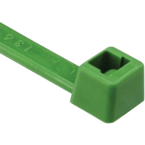 T Series Cable Ties, 8" Long, 50 lbs. Tensile Strength, Green Superchem Industries