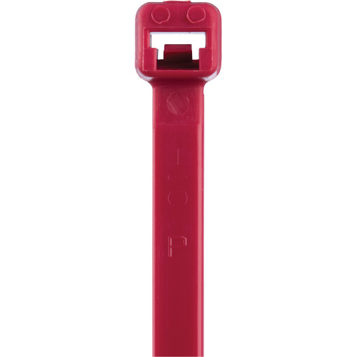 Attaches de c&acirc;bles s&eacute;rie T, Longueur 8", R&eacute;sistance &agrave; la traction 50 lb, Rouge Superchem Industries