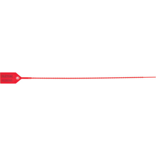 Standard-Duty Security Seal, 15", Plastic, Plastic Seal Superchem Industries
