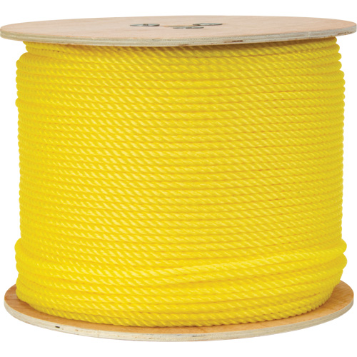 Corde jaune tress&eacute;e 1/4", Polypropyl&egrave;ne, 1300' Superchem Industries