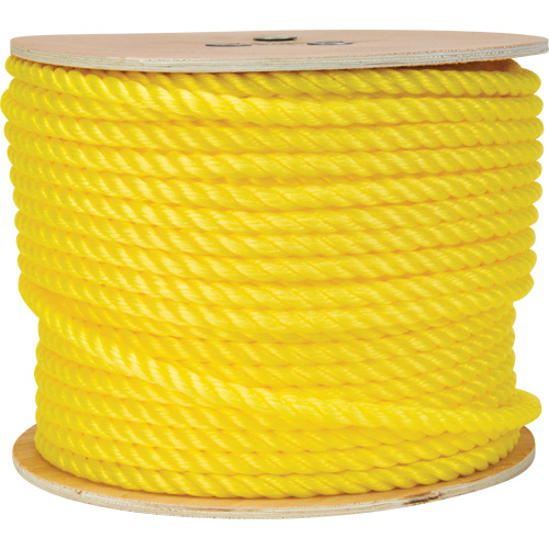 1/2" Braided Yellow Rope, Polypropylene, 335' Superchem Industries