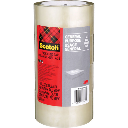 Scotch&reg; Shipping Packaging Tape 175G, 48 mm (2") x 50 m (164') Superchem Industries