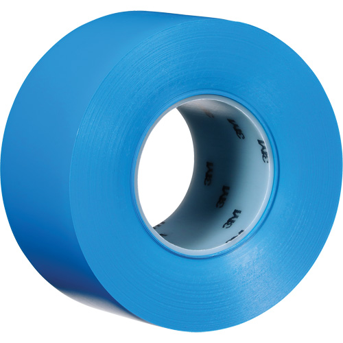 Durable Floor Marking Tape 971, 3" x 108', Vinyl, Blue Superchem Industries