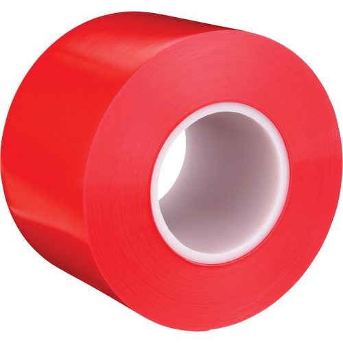 Durable Floor Marking Tape 971, 4" x 108', Vinyl, Red Superchem Industries