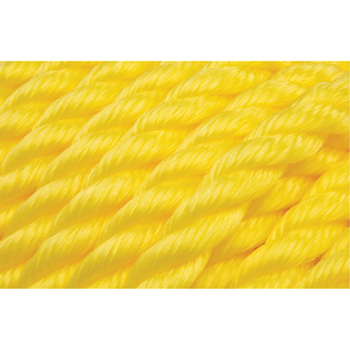 Corde jaune tress&eacute;e, Polypropyl&egrave;ne, 144' Superchem Industries