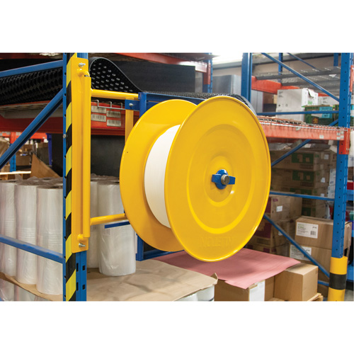Strapping Dispenser, Polyester/Steel/Polypropylene Straps, 16"/8" Core Dia., 3"/8"/6" Roll Width Superchem Industries