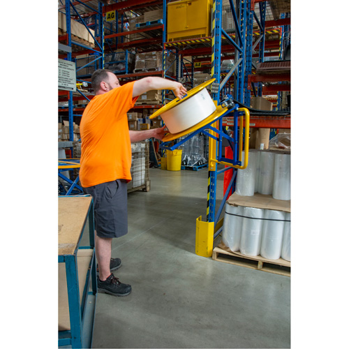 Strapping Dispenser, Polyester/Steel/Polypropylene Straps, 16"/8" Core Dia., 3"/8"/6" Roll Width Superchem Industries