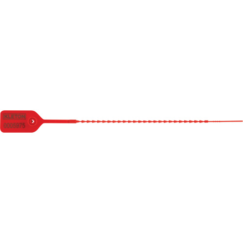 Standard-Duty Security Seal, 9", Plastic, Pull-Through Superchem Industries