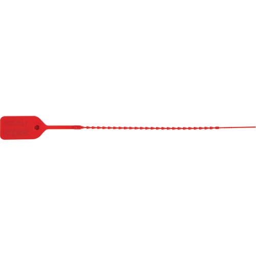 Standard-Duty Security Seal, 9", Plastic, Pull-Through Superchem Industries