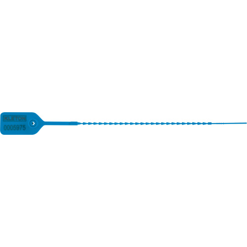 Standard-Duty Security Seal, 9", Plastic, Pull-Through Superchem Industries
