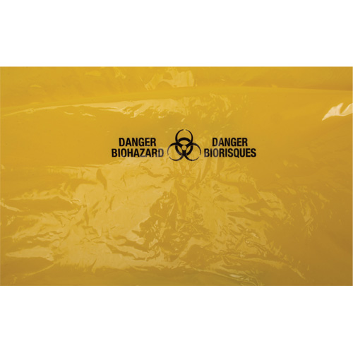Waste Bags, Bio-Hazard, 38" L x 30" W, 2 mils Superchem Industries