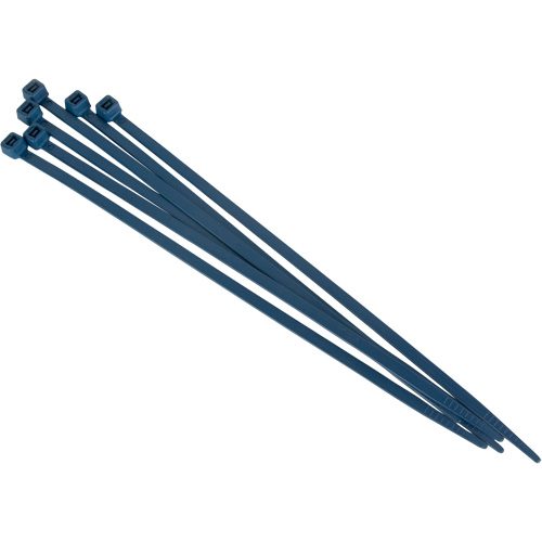 Metal Detectable Cable Ties, 15" L, 120 lbs. Tensile Strength Superchem Industries