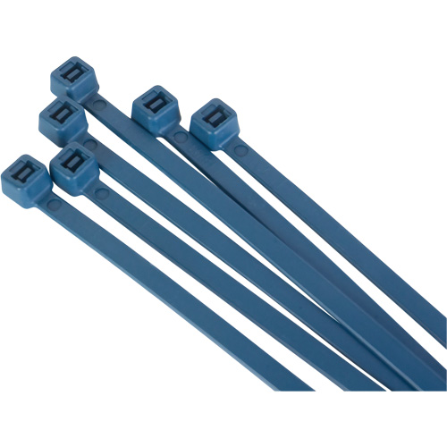 Metal Detectable Cable Ties, 15" L, 120 lbs. Tensile Strength Superchem Industries