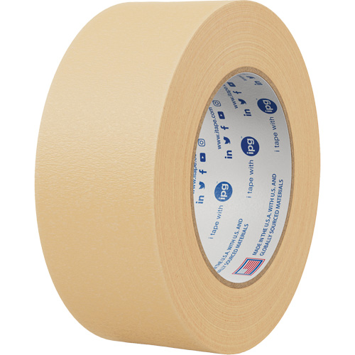 PG5 Medium Grade Paper Masking Tape, 12 mm (0-47/100") x 54.8 m (179.8'), Beige Superchem Industries