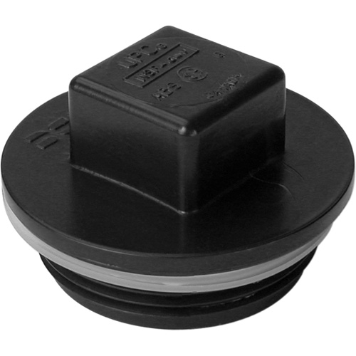 Threaded Plug, Cleanout, 1-1/4" Dia., Plastic Superchem Industries