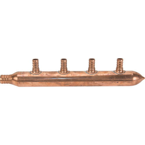 Collecteur &agrave; quatre branches, 3/4" dia., Cuivre Superchem Industries