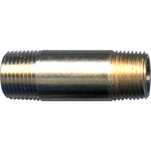 Long Pipe Nipple, Brass, 1/4", NPT x NPT Superchem Industries