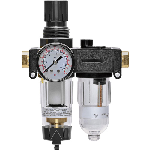 Filter/Regulator & Lubricator with Gauge Modulair 200, 1/4" NPTF Superchem Industries