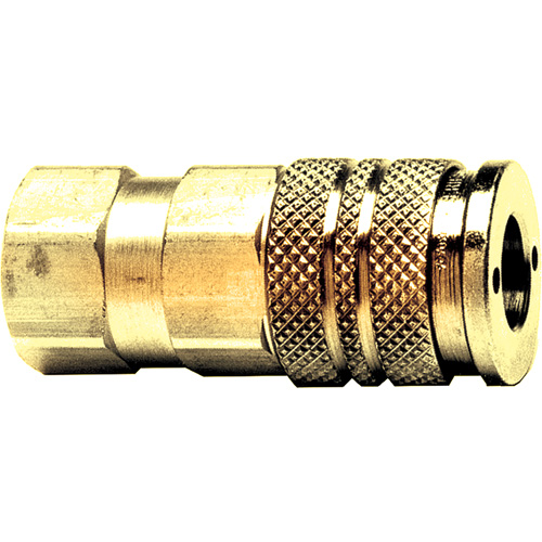 D&eacute;connexion rapide automatique &agrave; une main, Laiton, 1/4" x 3/8" Superchem Industries