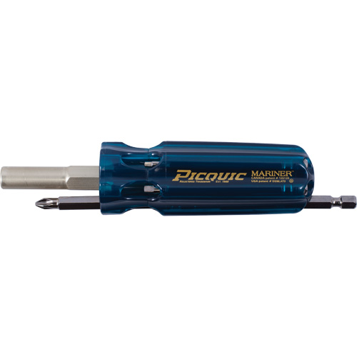 The Mariner Multibit Screwdriver, 6" L, Plastic Handle Superchem Industries