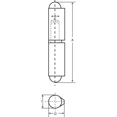 2-Piece Weld-On Hinges Superchem Industries