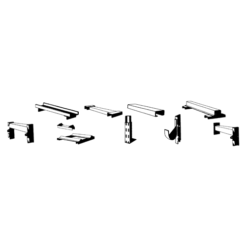Montants Centennial - Usage moyen, 24" p x 72" h Superchem Industries