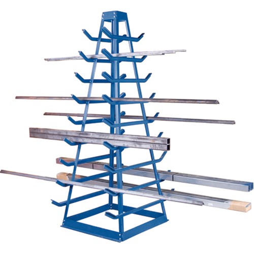 Bar Storage Racks - Horizontal Bar Racks, Horizontal, 9 Levels, 18" W x 40" D x 84" H, 1800 lbs. Cap. Superchem Industries
