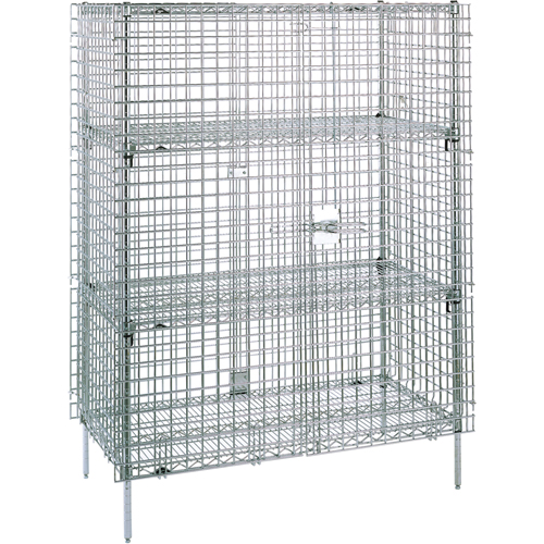 Security Carts, 5 Tiers, 38-1/2" W x 66-13/16" H x 21-1/2" D Superchem Industries