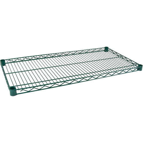 Shelf for Heavy-Duty Green Epoxy Finish Wire Shelving, 36" W x 18" D, 800 lbs. Capacity Superchem Industries