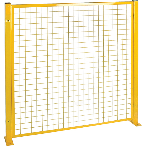 Protecteur de p&eacute;rim&egrave;tre de style treillis, 4' h x 4' la, Jaune Superchem Industries