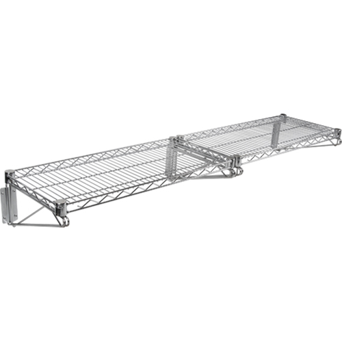Ensemble d'&eacute;tag&egrave;re murale en treillis, Double Support, 200 lb Capacit&eacute;, 14" p Superchem Industries