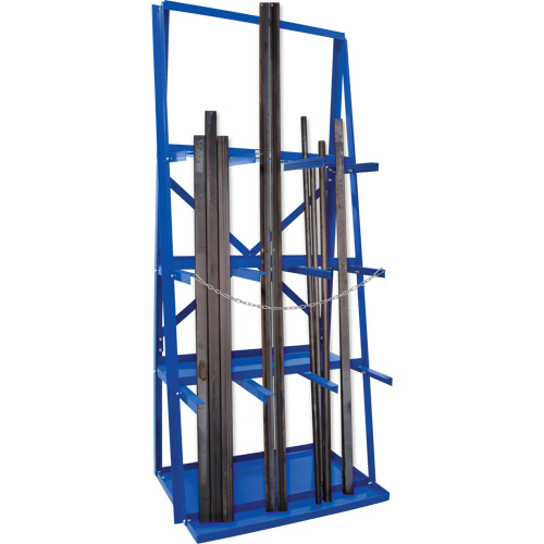 R&acirc;telier de rangement pour barre, Vertical, 3 Niveaux, 36" la x 24" p x 84" h, 3000 lb Cap. Superchem Industries