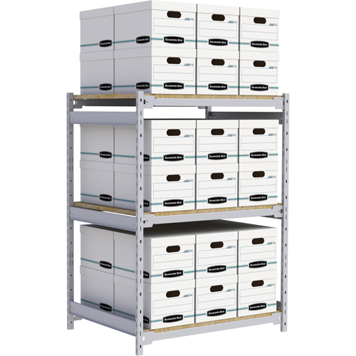 &eacute;tag&egrave;re-classeur de grande largeur, Acier, 3 Tablettes, 42" la x 32" p x 60" h Superchem Industries