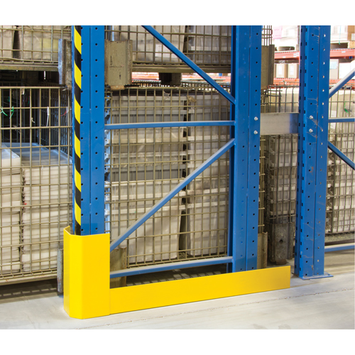 Racking Aisle Protectors, 3" W x 50" L x 16" H, Safety Yellow Superchem Industries
